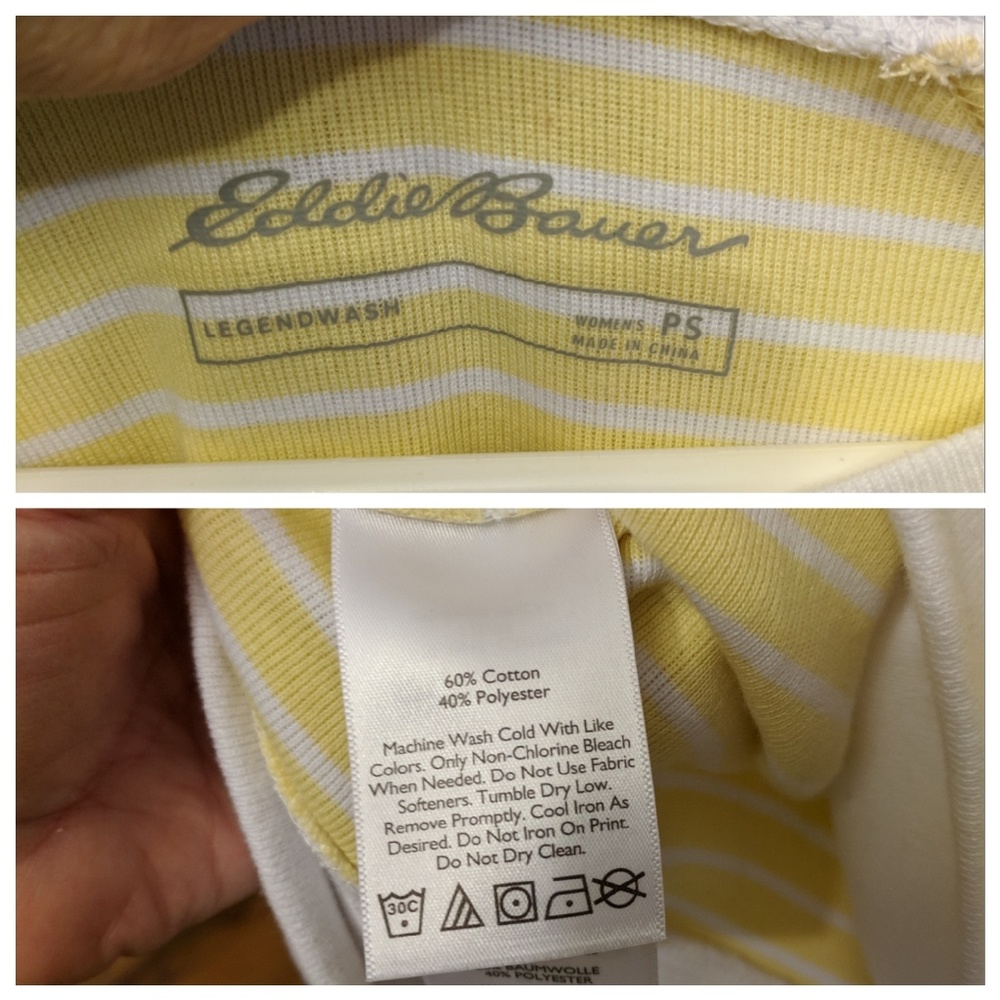 Eddie Bauer Striped Long Sleeve Shirt Size PS - Picture 7 of 8